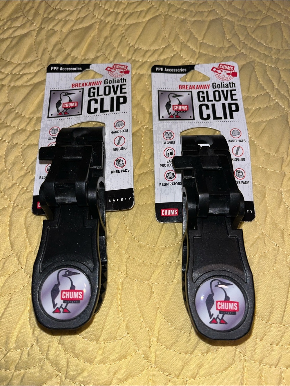 2 PPE Chums Breakaway Goliath Glove Clip Set